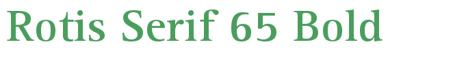 Rotis Serif 65 Bold